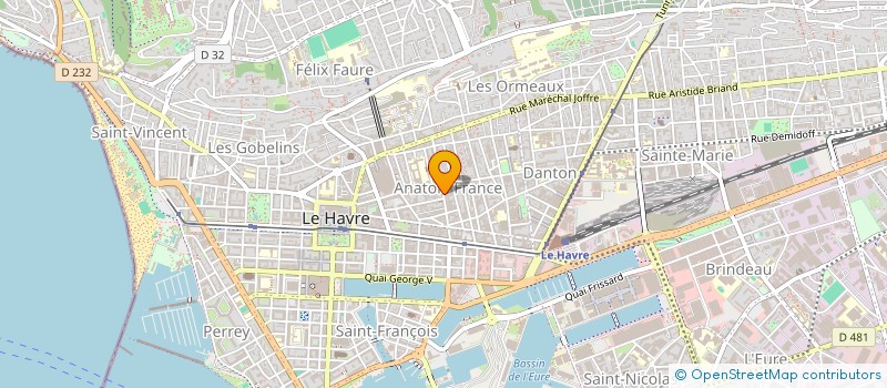 localisation de l'entreprise MONSIEUR ROBIN PLATE  LE HAVRE