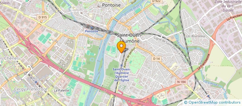 localisation de l'entreprise MONSIEUR ROBIN PLUVINAGE  SAINT-OUEN-L'AUMONE