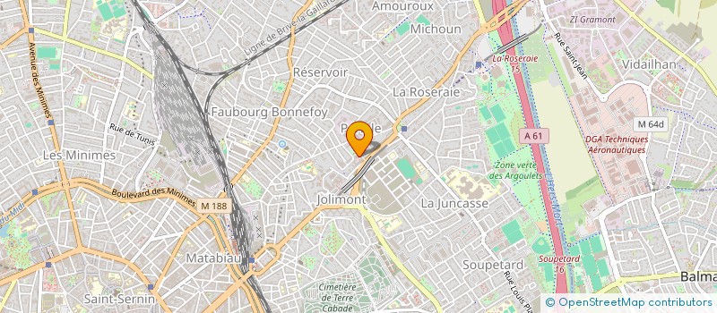 localisation de l'entreprise MONSIEUR ROBIN POLOMACK  CASTELGINEST