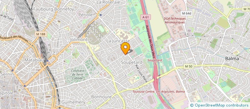 localisation de l'entreprise MONSIEUR ROBIN PORTERET  TOULOUSE