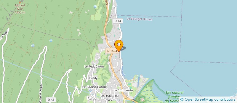 localisation de l'entreprise MONSIEUR ROBIN PORTIER  LE BOURGET-DU-LAC