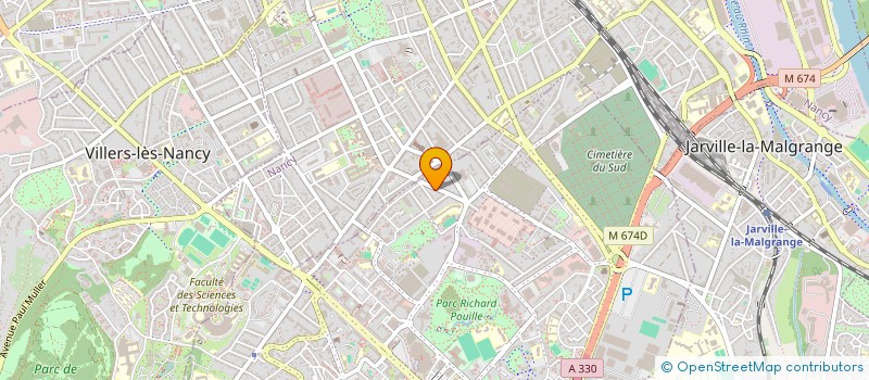 localisation de l'entreprise MONSIEUR ROBIN POTTELETTE  VANDUVRE-LES-NANCY