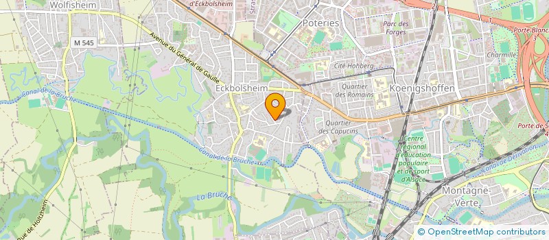 localisation de l'entreprise MONSIEUR ROBIN PROUTEAU  ECKBOLSHEIM