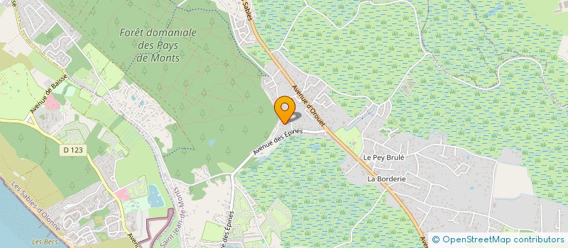 localisation de l'entreprise MONSIEUR ROBIN PROVENCAL  SAINT-JEAN-DE-MONTS