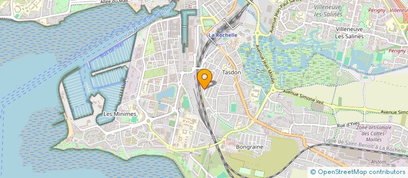 localisation de l'entreprise MONSIEUR ROBIN PRUNOTTO  LA ROCHELLE