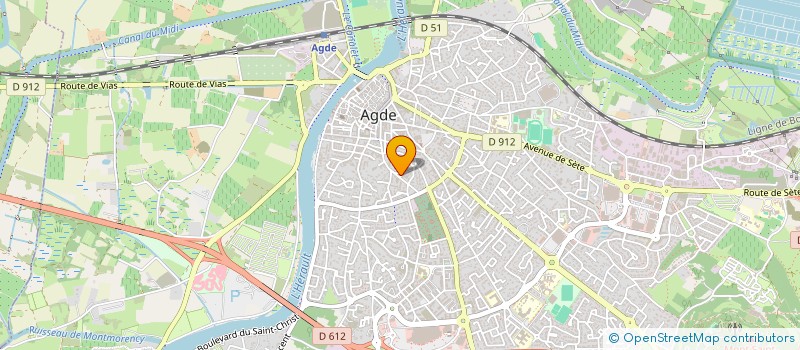 localisation de l'entreprise MONSIEUR ROBIN PUGIBET  AGDE