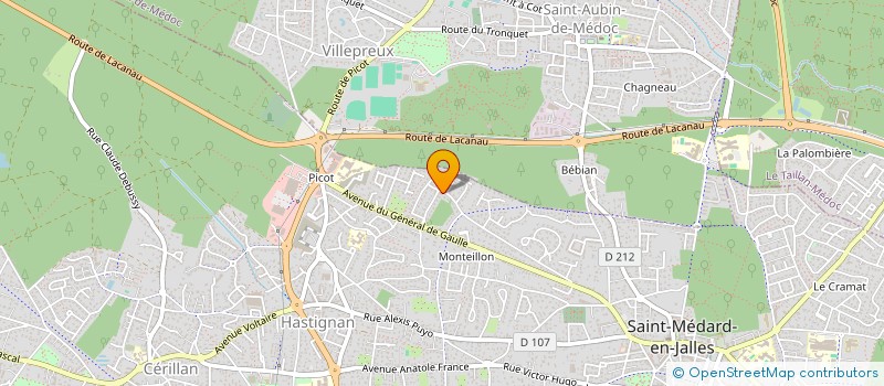 localisation de l'entreprise MONSIEUR ROBIN PUJOLS  SAINT-MEDARD-EN-JALLES