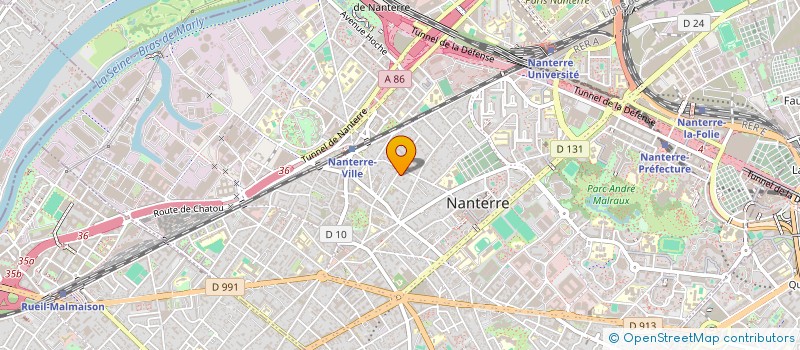 localisation de l'entreprise MONSIEUR ROBIN RABIH FAYED à NANTERRE