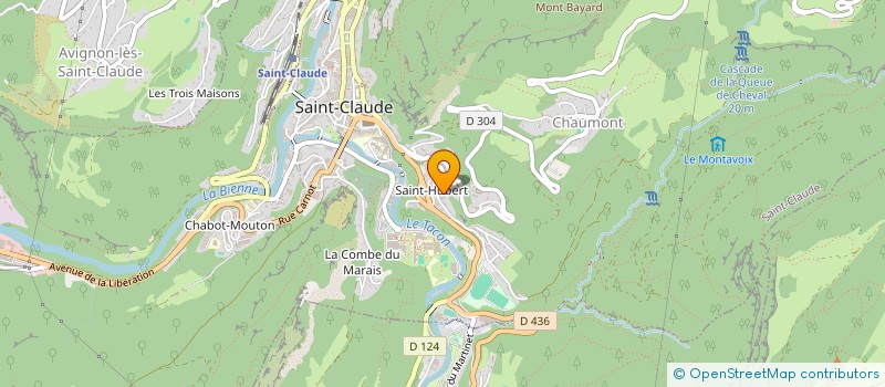 localisation de l'entreprise MONSIEUR ROBIN RAMIREZ  SAINT-CLAUDE