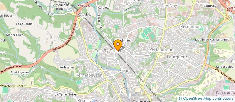 localisation de l'entreprise MONSIEUR ROBIN RANNOU à QUIMPER