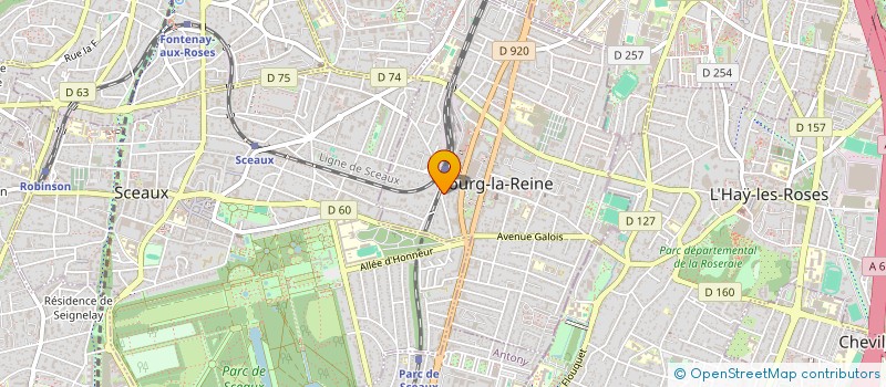 localisation de l'entreprise MONSIEUR ROBIN RAUDANT à BOURG-LA-REINE