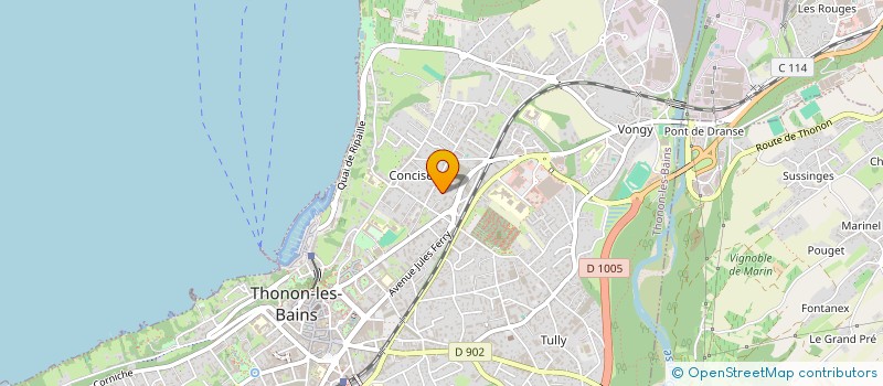 localisation de l'entreprise MONSIEUR ROBIN RAYMOND à THONON-LES-BAINS
