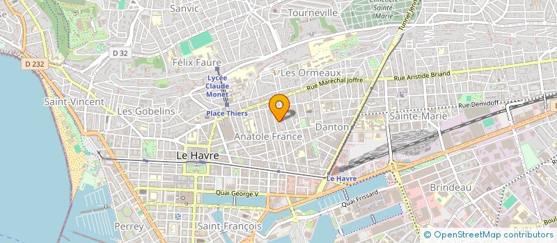 localisation de l'entreprise MONSIEUR ROBIN RESSE  LE HAVRE