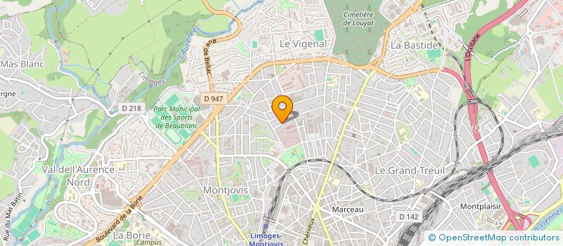 localisation de l'entreprise MONSIEUR ROBIN REVUZ à LIMOGES