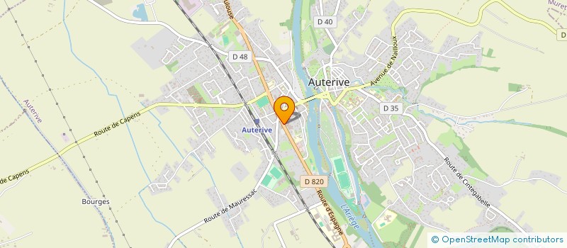 localisation de l'entreprise MONSIEUR ROBIN RIBAUT  AUTERIVE