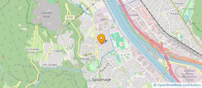 localisation de l'entreprise MONSIEUR ROBIN RIBEIRO  SASSENAGE