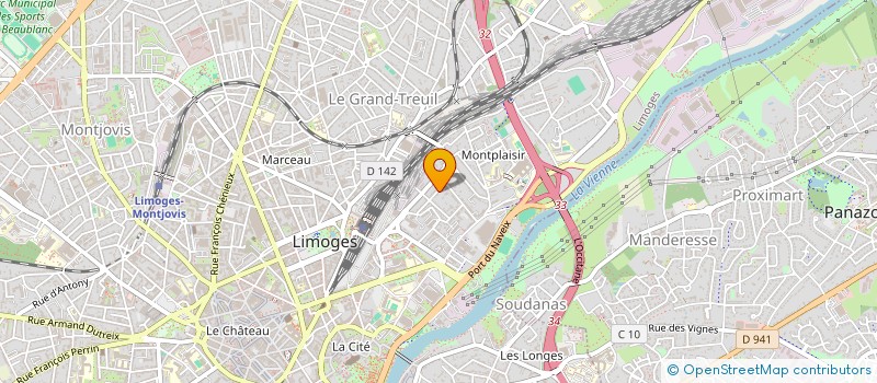 localisation de l'entreprise MONSIEUR ROBIN RIGOLLET à LIMOGES