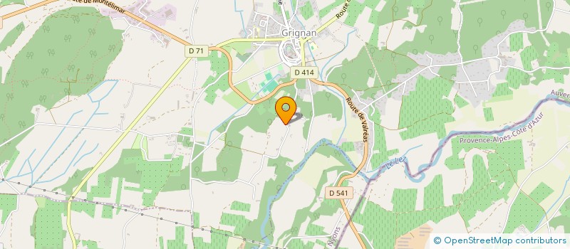 localisation de l'entreprise MONSIEUR ROBIN RIVIERE  GRIGNAN