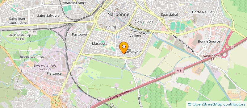 localisation de l'entreprise MONSIEUR ROBIN RODRIGUEZ  NARBONNE