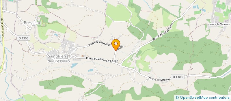 localisation de l'entreprise MONSIEUR ROBIN ROUX  SAINT-PIERRE-DE-BRESSIEUX