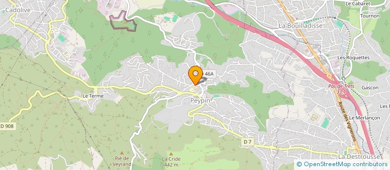 localisation de l'entreprise MONSIEUR ROBIN RUFFIER  PEYPIN
