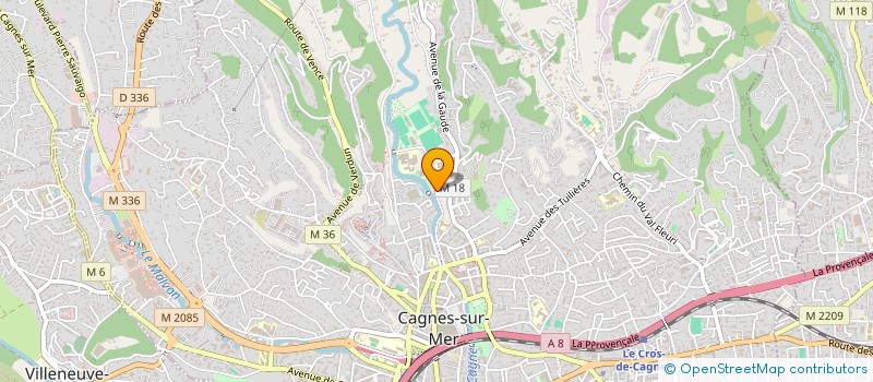 localisation de l'entreprise MONSIEUR ROBIN RUIZ à CAGNES-SUR-MER