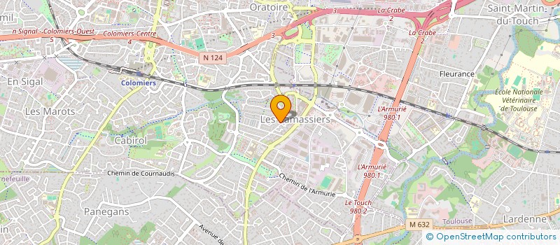 localisation de l'entreprise MONSIEUR ROBIN SAINT-MARTIN à COLOMIERS