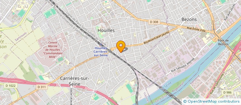 localisation de l'entreprise MONSIEUR ROBIN SCARAMELLA  HOUILLES