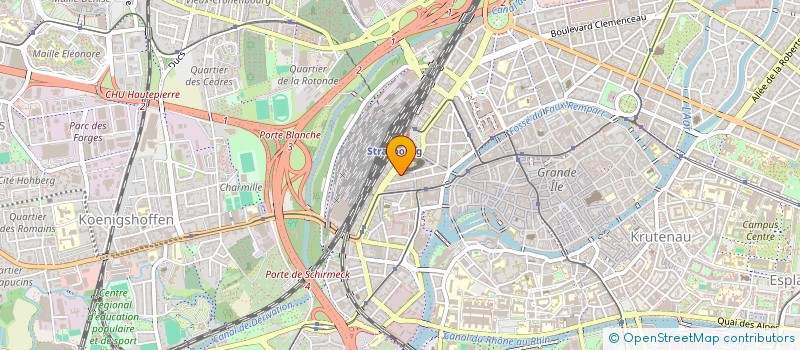 localisation de l'entreprise MONSIEUR ROBIN SCHAERER à STRASBOURG