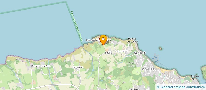 localisation de l'entreprise MONSIEUR ROBIN SCIACCA à DOUARNENEZ
