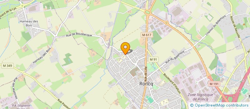 localisation de l'entreprise MONSIEUR ROBIN SECQ  RONCQ