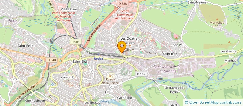 localisation de l'entreprise MONSIEUR ROBIN SERRE  ONET-LE-CHATEAU