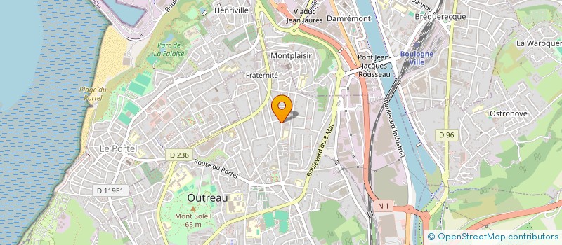 localisation de l'entreprise MONSIEUR ROBIN SOTTY  OUTREAU