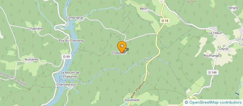 localisation de l'entreprise MONSIEUR ROBIN TESSIER  LAFAGE-SUR-SOMBRE