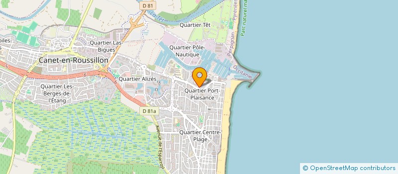 localisation de l'entreprise MONSIEUR ROBIN THIBAULT  CANET-EN-ROUSSILLON