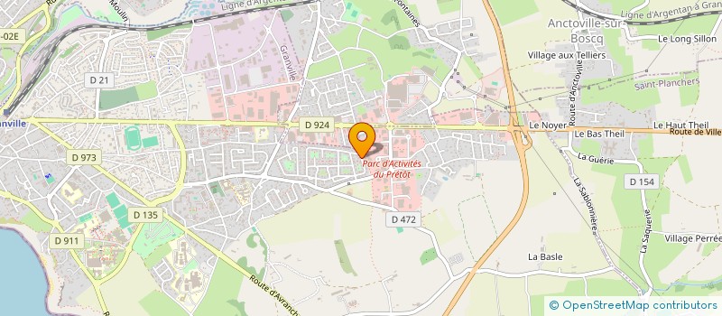 localisation de l'entreprise MONSIEUR ROBIN THOURAULT  GRANVILLE