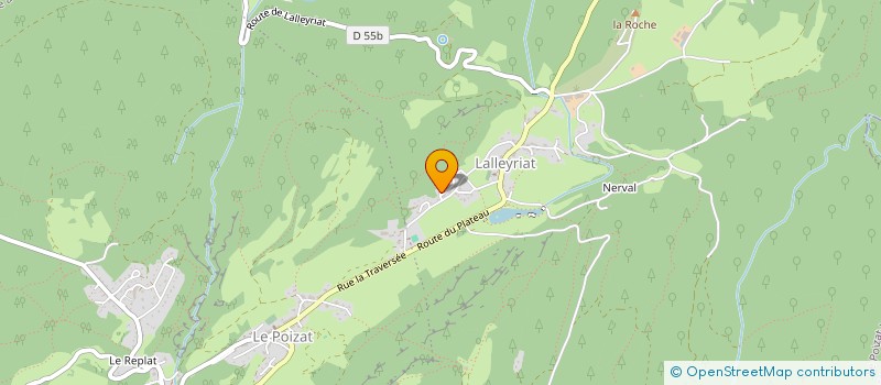 localisation de l'entreprise MONSIEUR ROBIN TROCCON  LE POIZAT-LALLEYRIAT