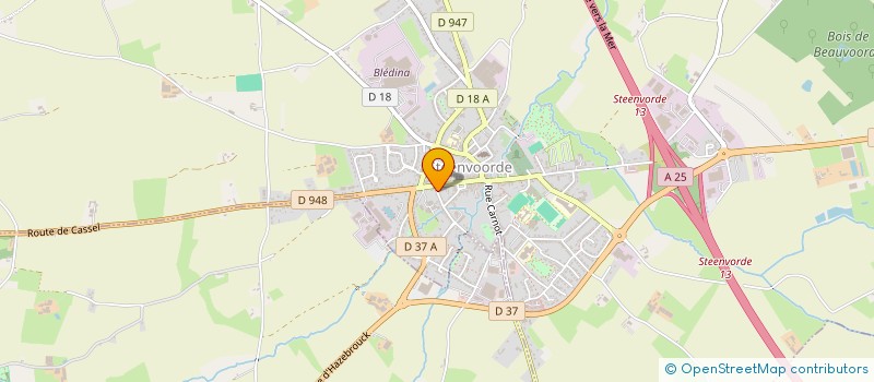 localisation de l'entreprise MONSIEUR ROBIN VANOSTENDE  STEENVOORDE