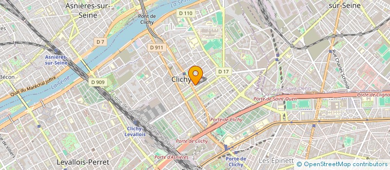 localisation de l'entreprise MONSIEUR ROBIN VASSOR à CLICHY