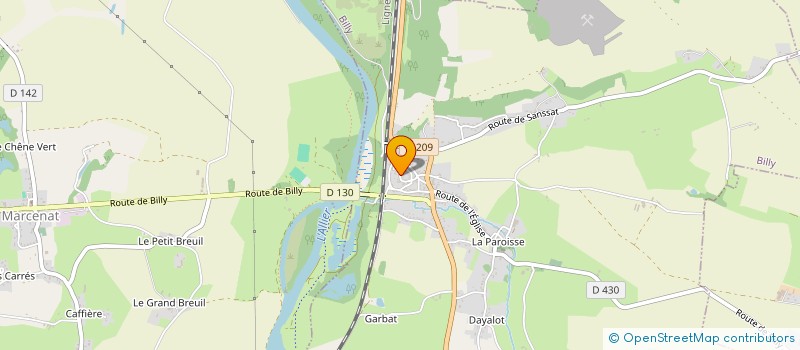 localisation de l'entreprise MONSIEUR ROBIN VEREZ  BILLY