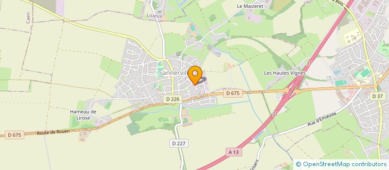 localisation de l'entreprise MONSIEUR ROBIN VESQUE  SANNERVILLE