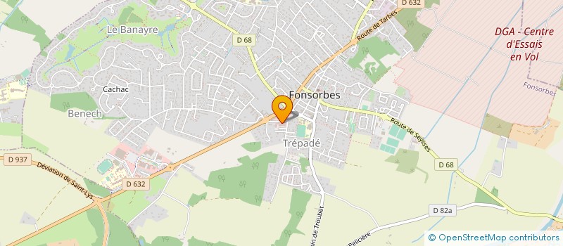 localisation de l'entreprise MONSIEUR ROBIN VIGNES  FONSORBES