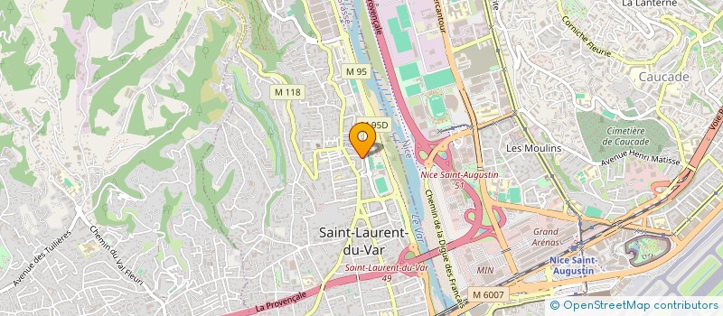 localisation de l'entreprise MONSIEUR ROBIN VITALE à SAINT-LAURENT-DU-VAR
