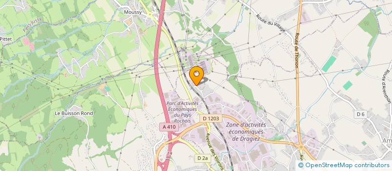 localisation de l'entreprise MONSIEUR ROBIN ZIEMBA  LA ROCHE-SUR-FORON