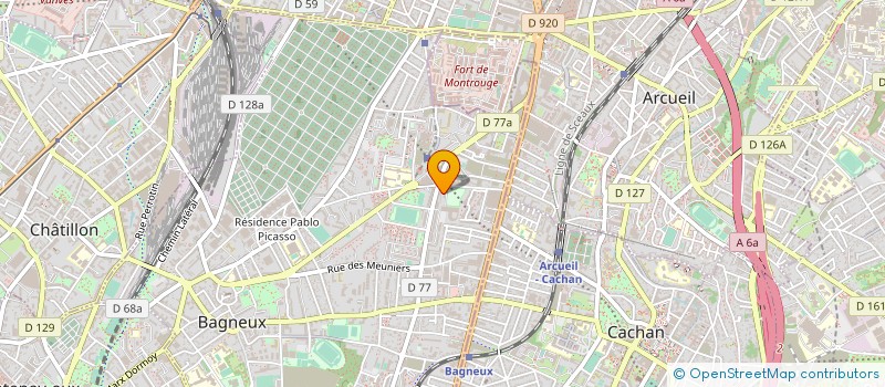 localisation de l'entreprise MONSIEUR ROBINSON ASSOHOUN  BAGNEUX