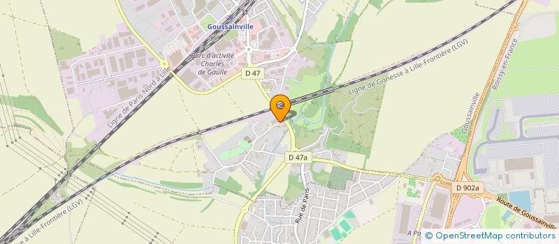 localisation de l'entreprise MONSIEUR ROBSON DE SOUZA ROSA  GOUSSAINVILLE