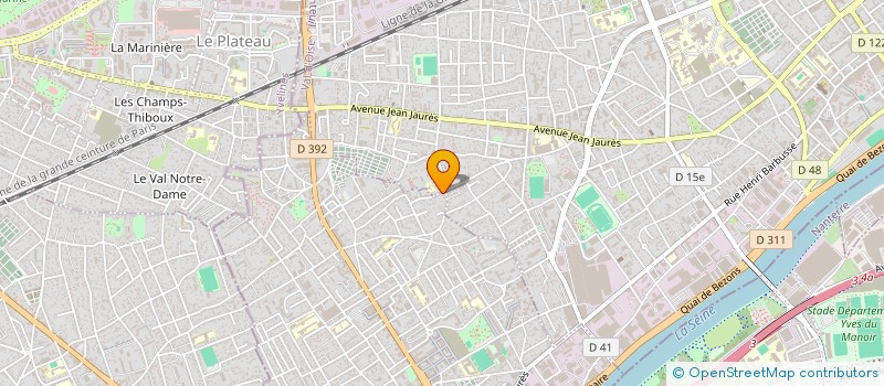 localisation de l'entreprise MONSIEUR ROBSON FERREIRA DOS SANTOS à BEZONS