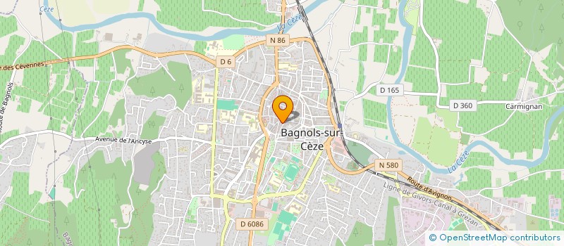 localisation de l'entreprise MONSIEUR ROBSON FERREIRA SILVA  BAGNOLS-SUR-CEZE