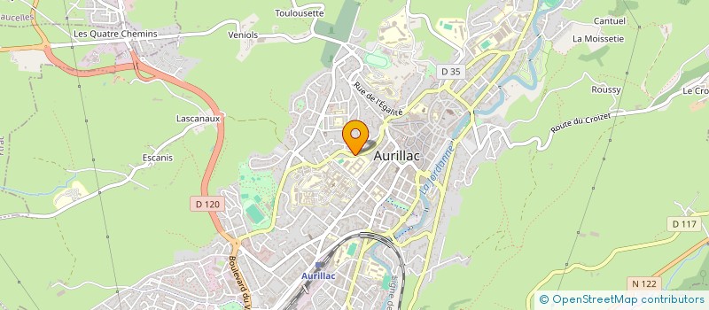 localisation de l'entreprise MONSIEUR ROBYN QUAGHEBEUR à AURILLAC