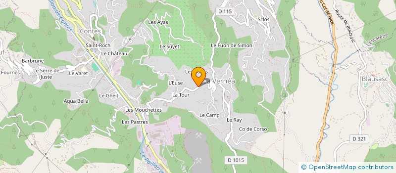 localisation de l'entreprise MONSIEUR ROCCO GERMANO  CONTES